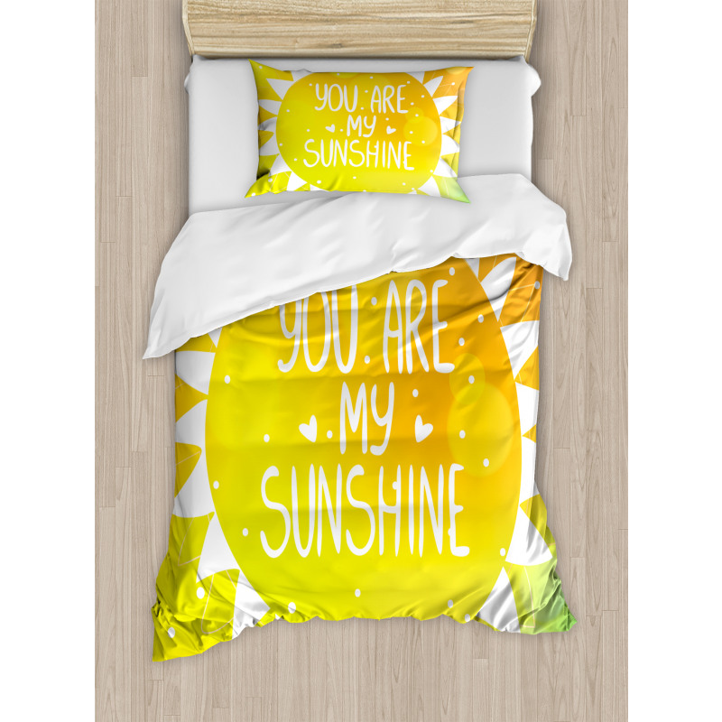 Sun Love Art Duvet Cover Set