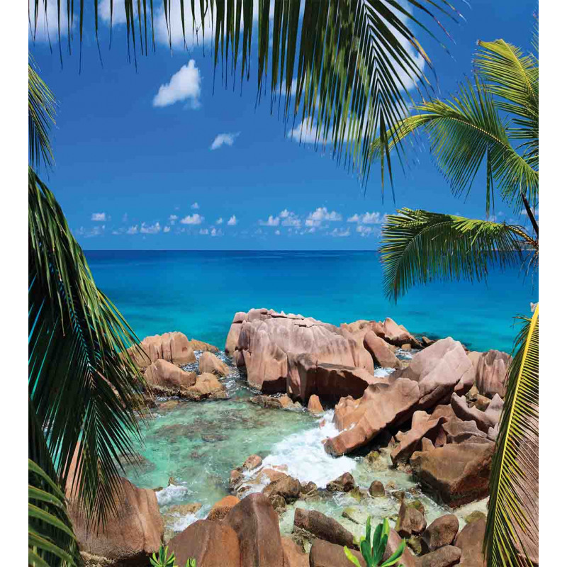 Palm Tree Coastline Duvet Cover Set