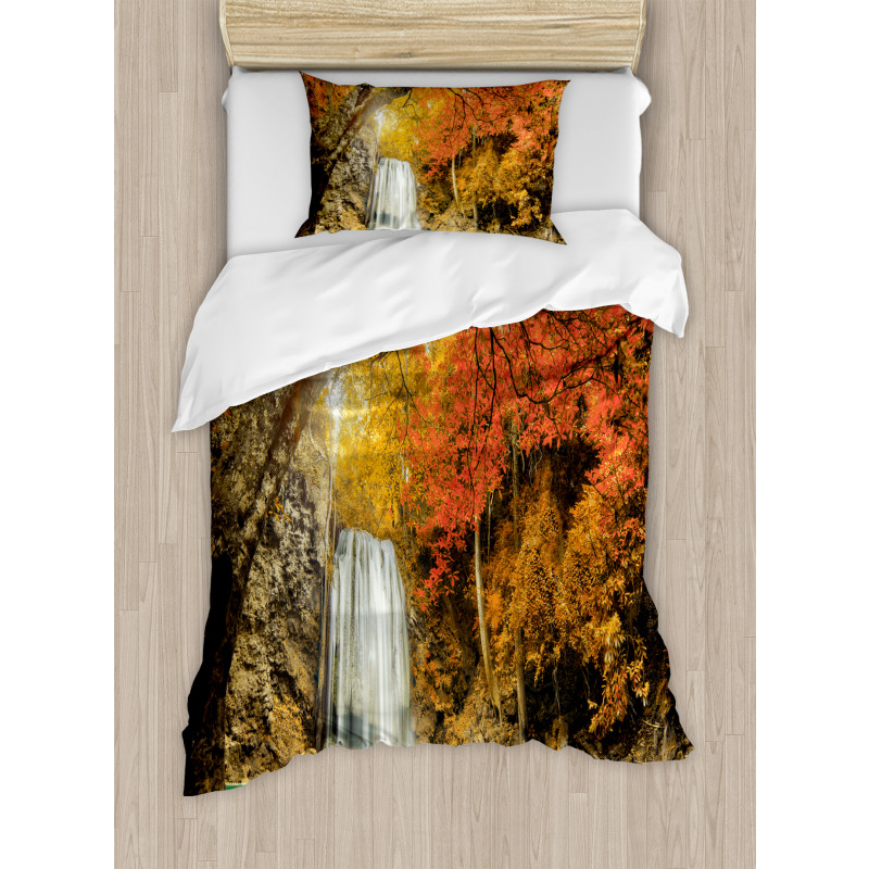 Autumn Nature Forest Duvet Cover Set