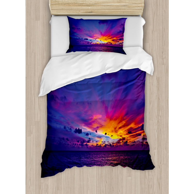 Dream Sunset Magenta Duvet Cover Set