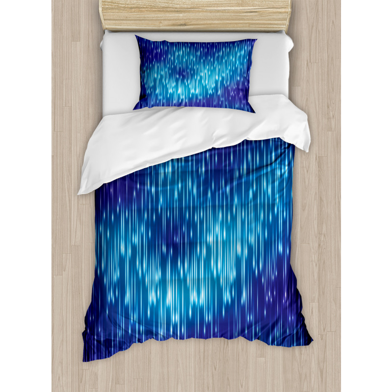 Cosmic Rain Effect Vivid Duvet Cover Set