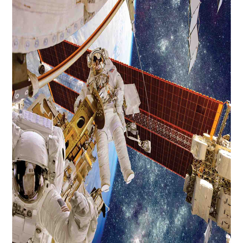 Space Station Planet Duvet Cover Set