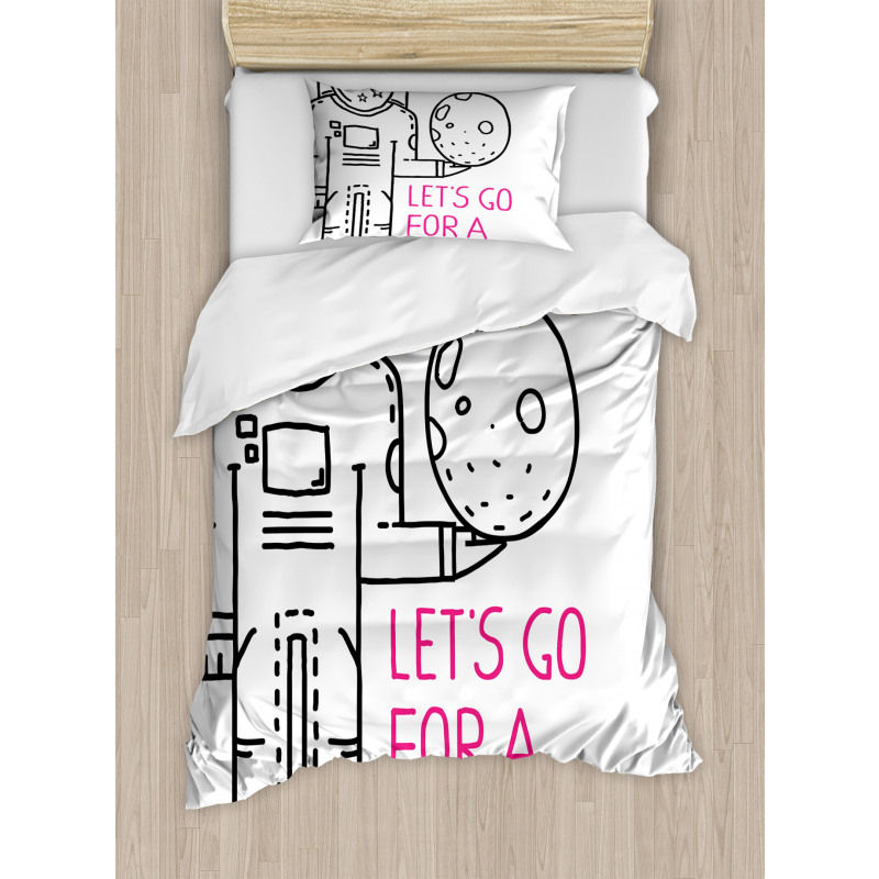 Lets Go for a Spacewalk Duvet Cover Set