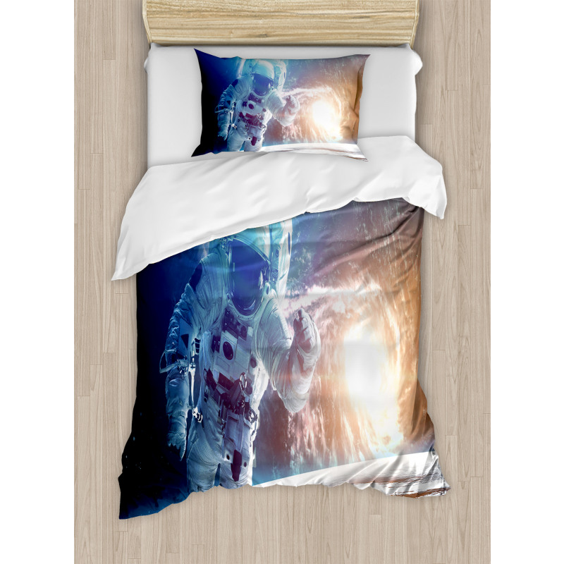 Galaxy Cosmonaut Space Duvet Cover Set