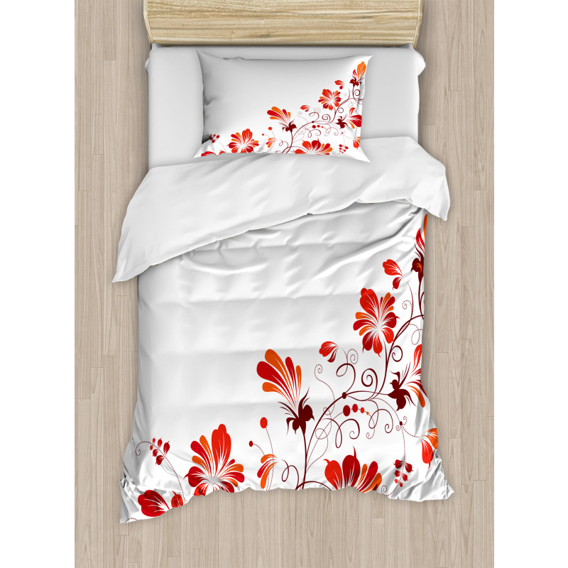 Floral Petal Ornaments Duvet Cover Set