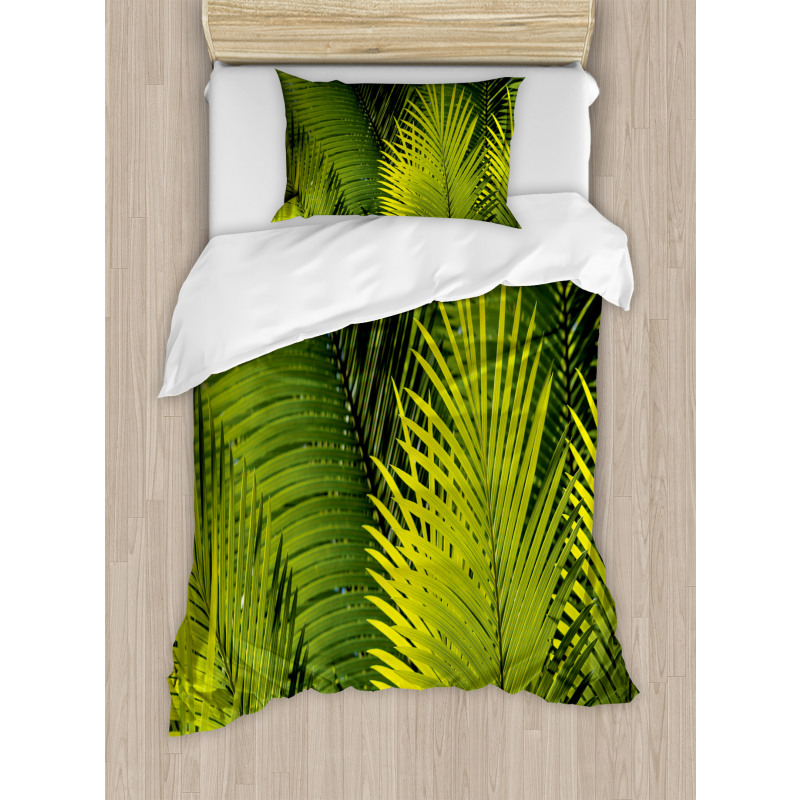 Tropical Foliage Leaf Duvet Cover Set