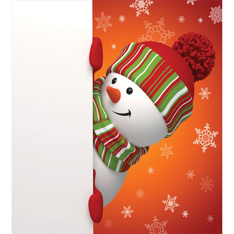 Funny Snowman Santa Duvet Cover Set