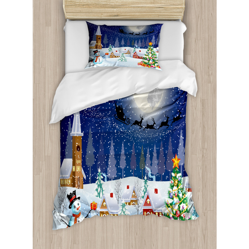 Winter Landscape Duvet Cover Set