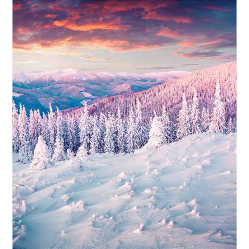 European Snowy Mountain Duvet Cover Set
