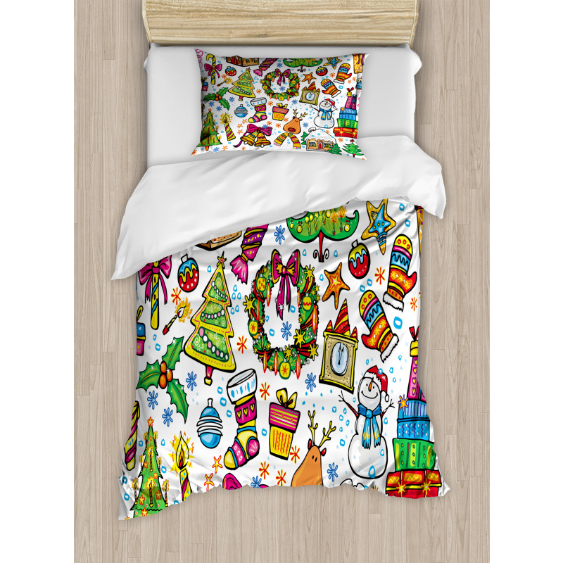 New Year Candies Duvet Cover Set