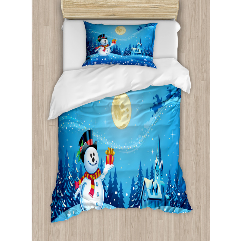 Snowman Sanra Gift Duvet Cover Set