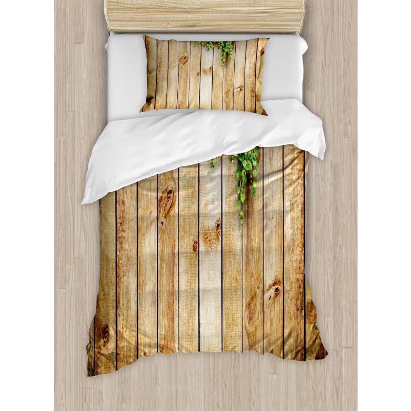 Wooden Garden Fence Duvet Cover Set