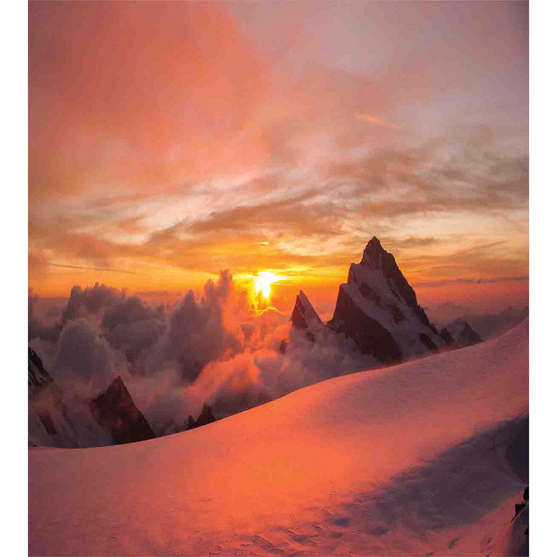 Sunrise in Swiss Alps Duvet Cover Set