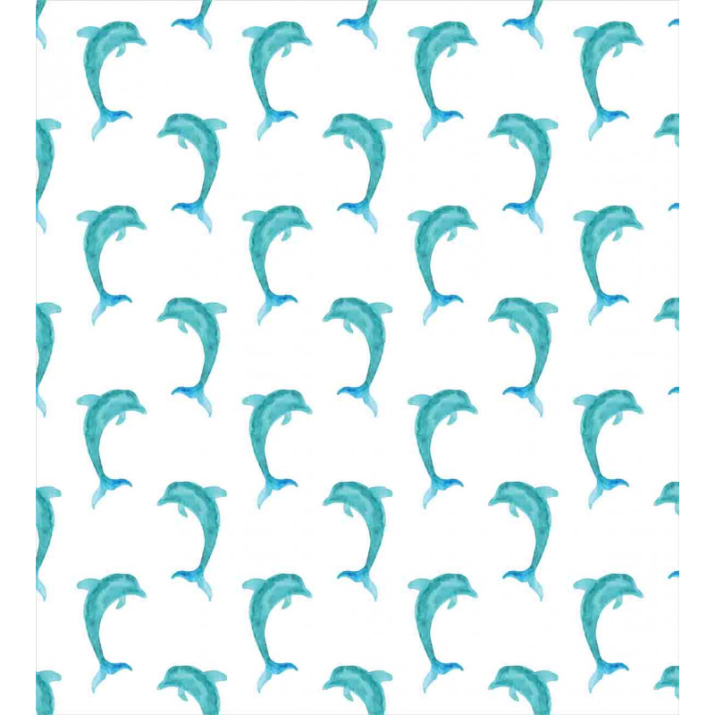 Jumping Dolphin Mammals Duvet Cover Set