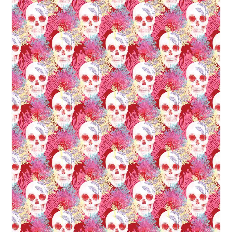 Skull and Corals Duvet Cover Set