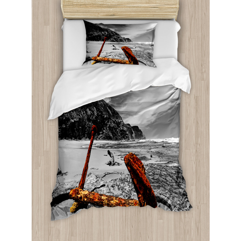 Rusty Vintage Beach Duvet Cover Set