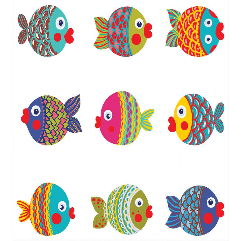 Cartoon Fish Duvet Cover Set