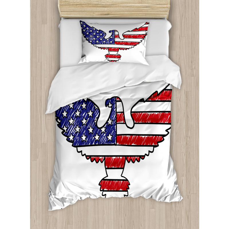 Patriotic Eagle Duvet Cover Set