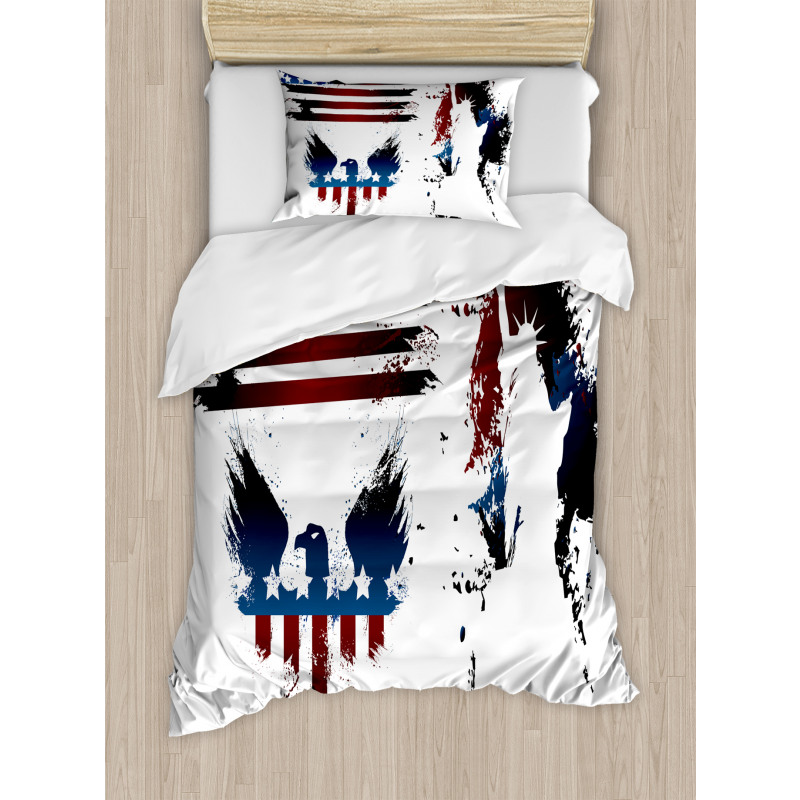 Eagle and Stripe Duvet Cover Set