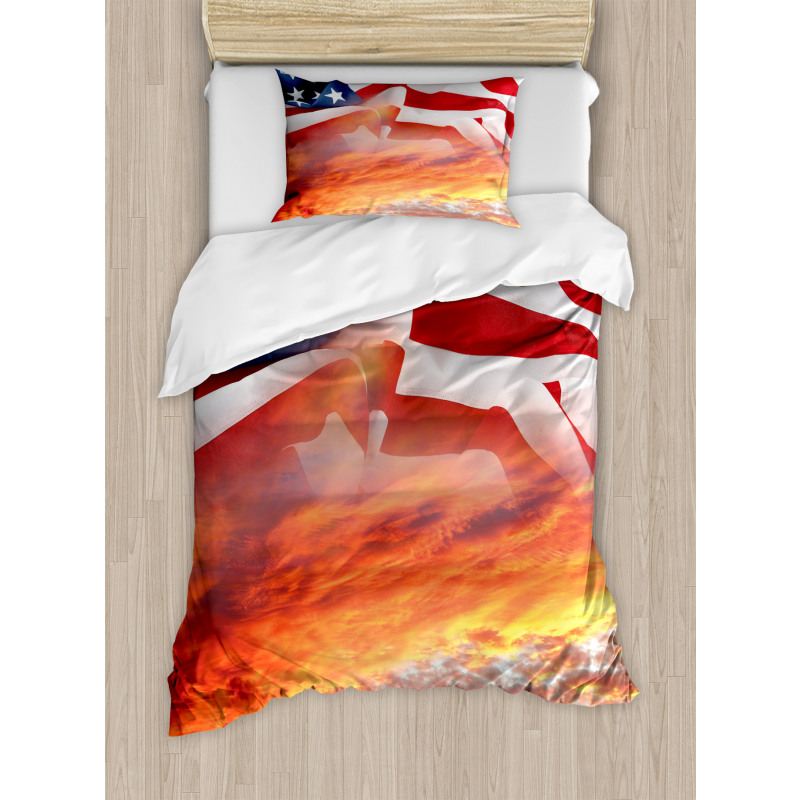 Skyline Clouds Duvet Cover Set