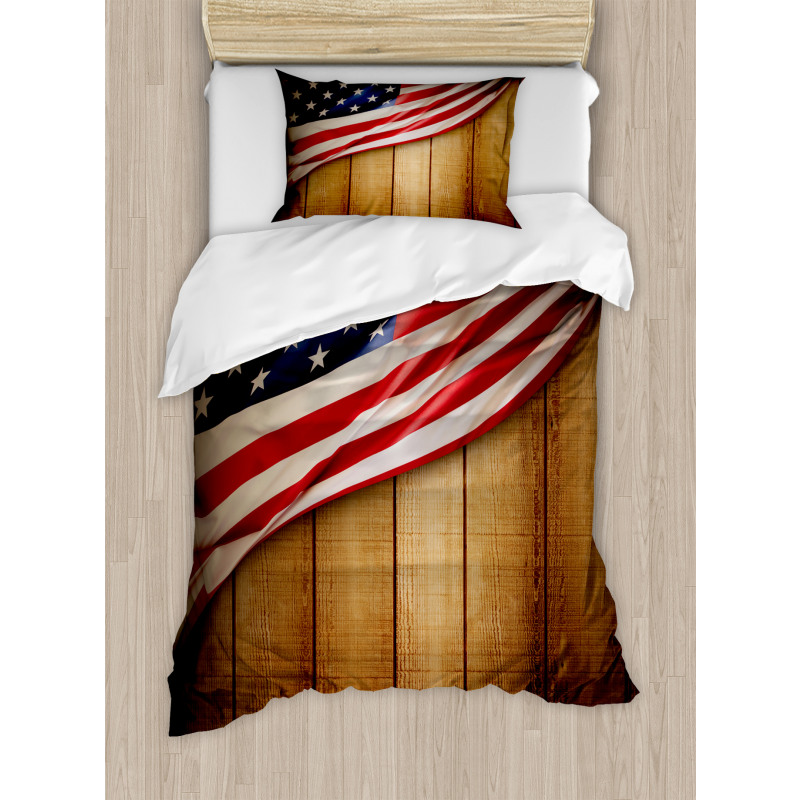 Retro Wooden Country Duvet Cover Set