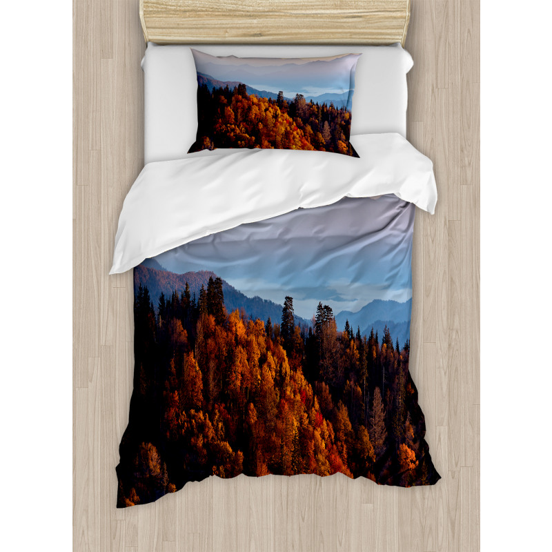 Sunrise Mountains Duvet Cover Set