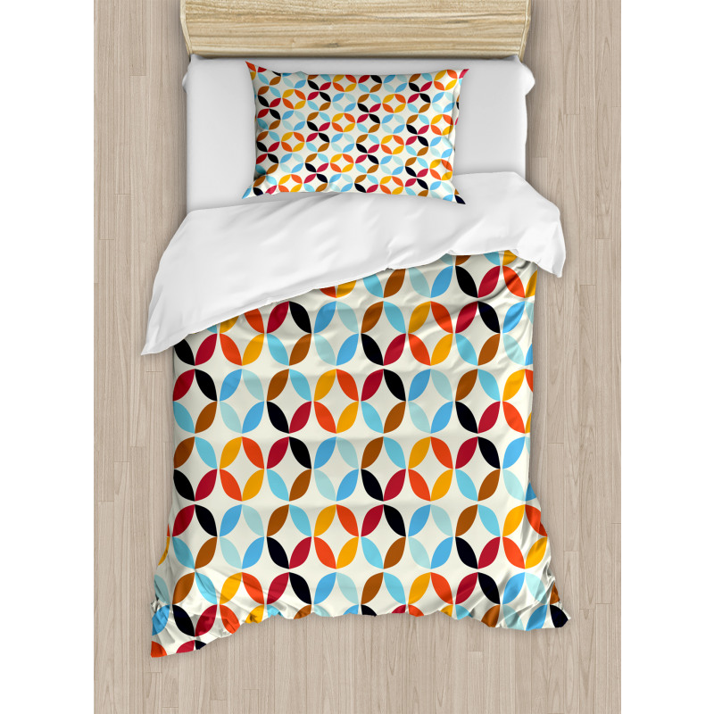 Bound Square Circle Duvet Cover Set