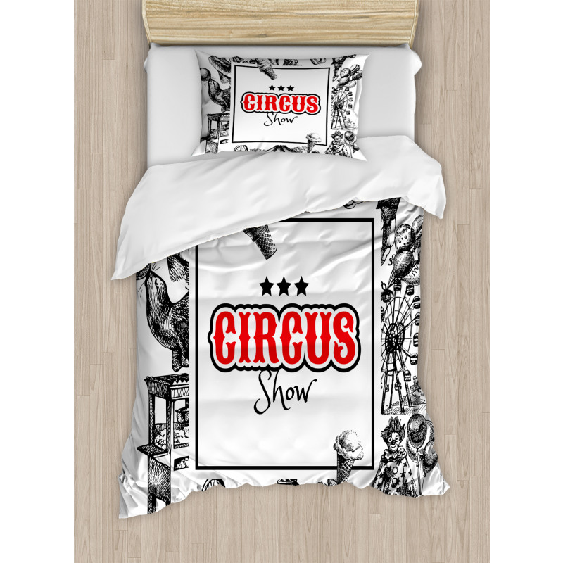 Circus Show Magician Duvet Cover Set