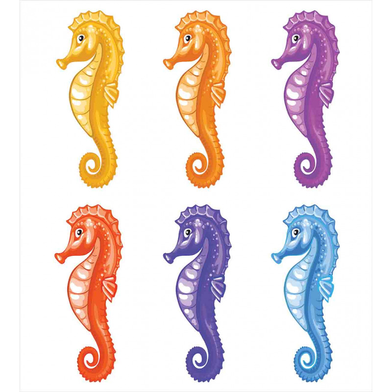 Happy Baby Seahorses Art Duvet Cover Set