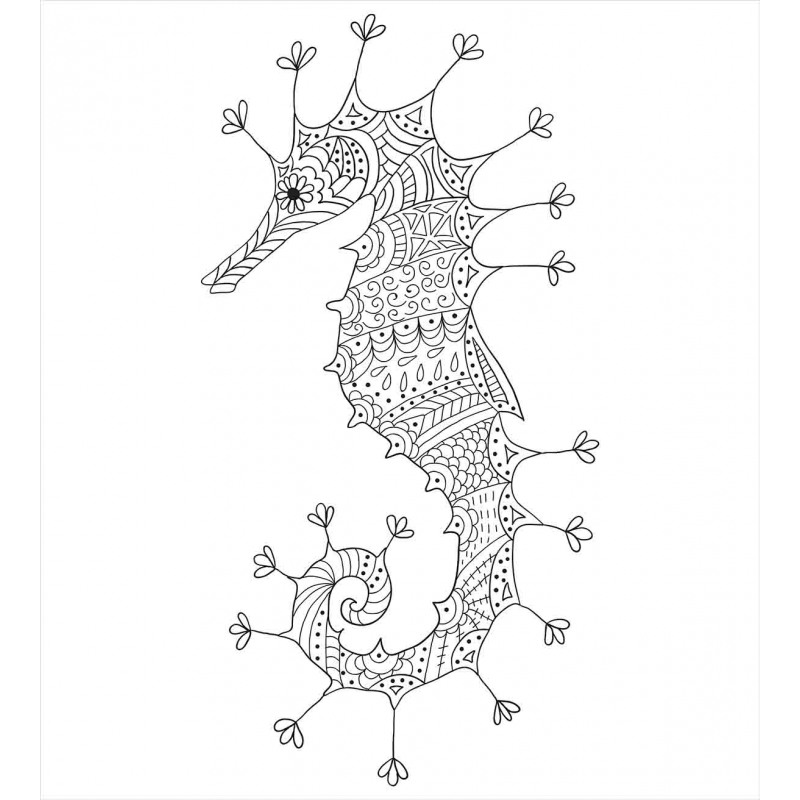 Seahorse Heraldic Art Duvet Cover Set