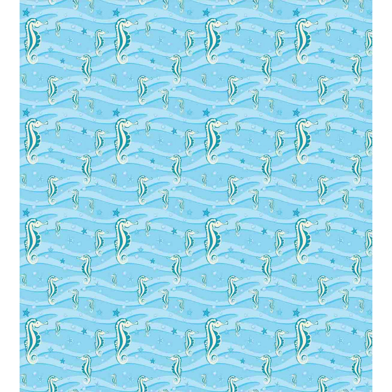 Cartoon Seahorses Nursery Duvet Cover Set