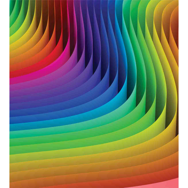 Color Wave Curls Art Duvet Cover Set
