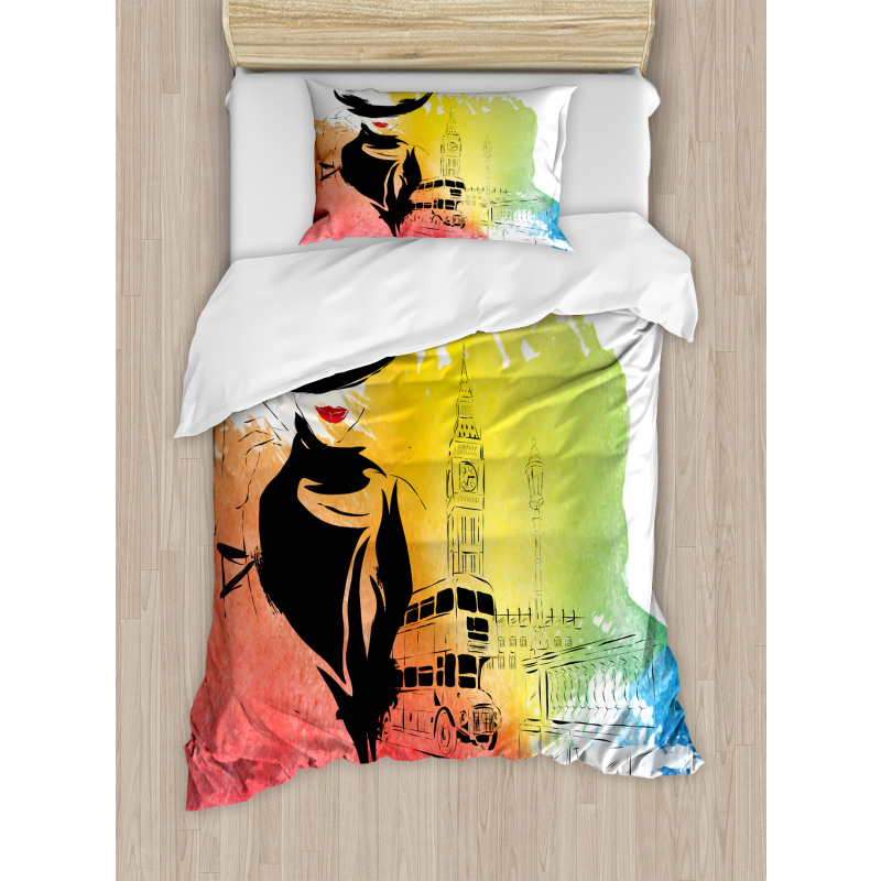 London Fashion Lady Duvet Cover Set