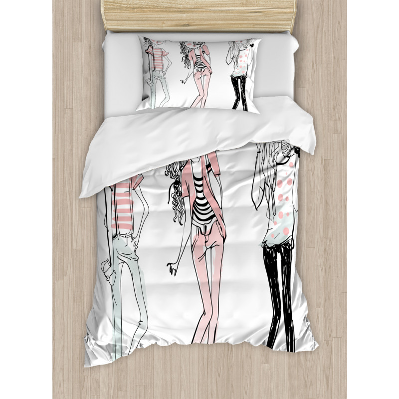 Cartoon Teenagers Duvet Cover Set