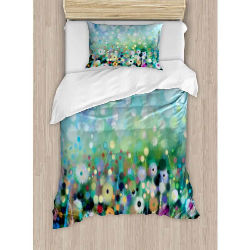 Flying Dandelions Art Duvet Cover Set