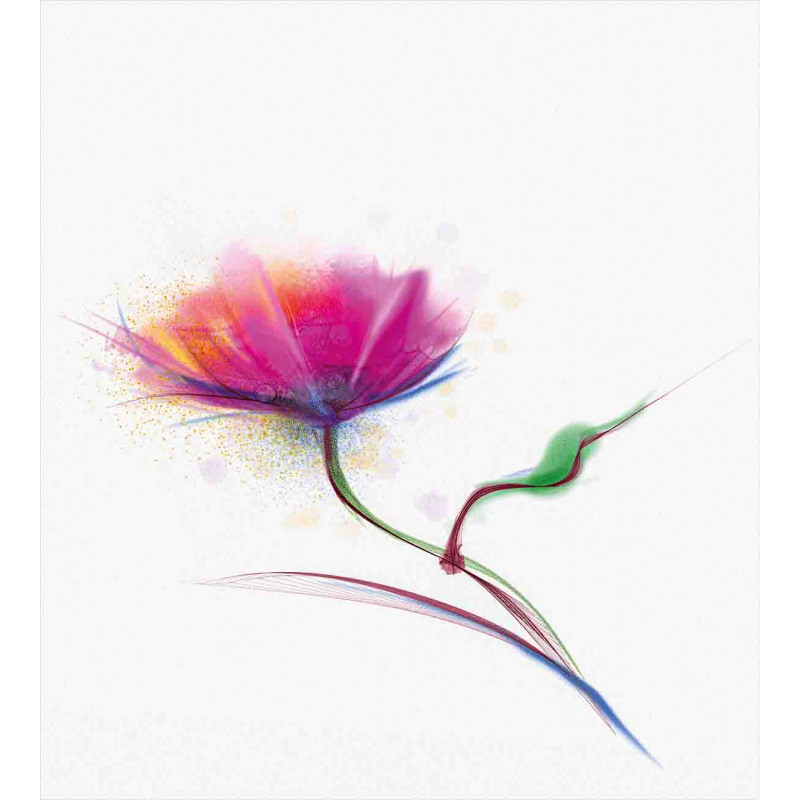Watercolor Poppy Flower Duvet Cover Set