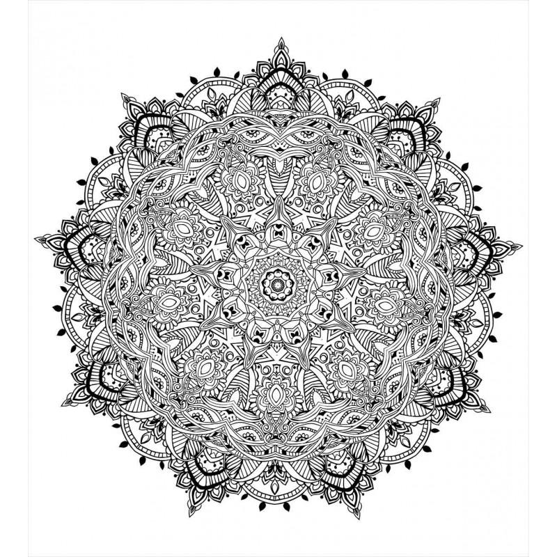 Mandala Art Black White Duvet Cover Set