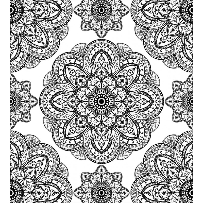 Ornate Mandala Patterns Duvet Cover Set
