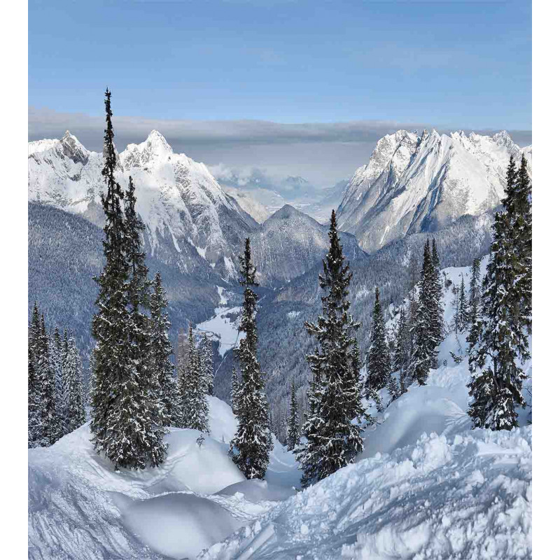 Woodland Snowy Mountain Duvet Cover Set