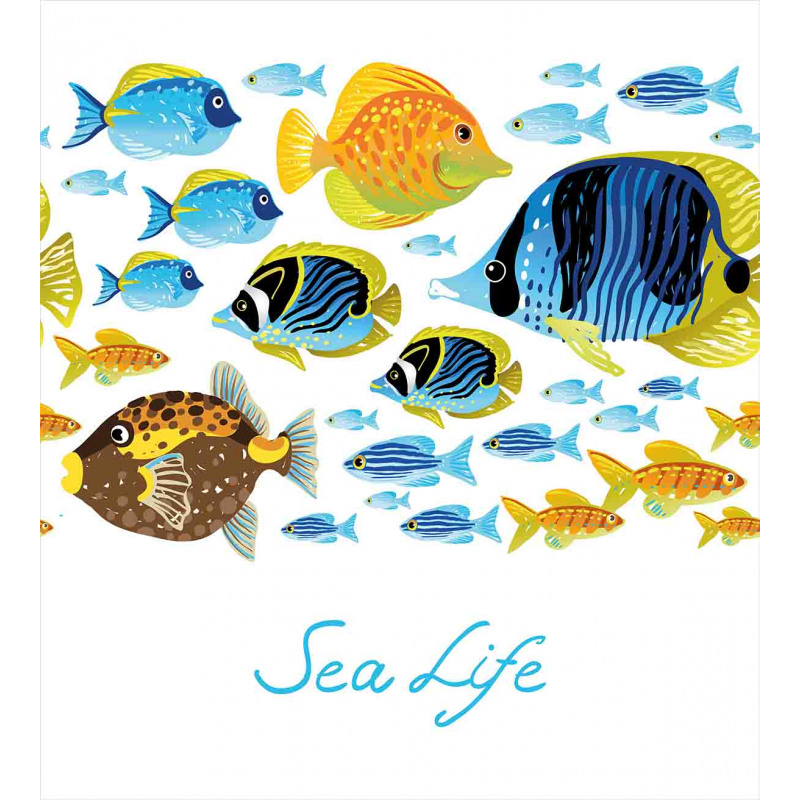 Cartoon Sea Life Theme Duvet Cover Set