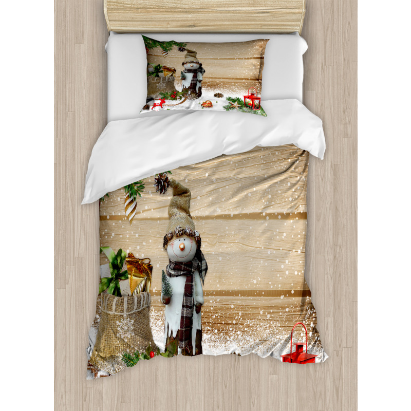 Snowman in the Garden Duvet Cover Set