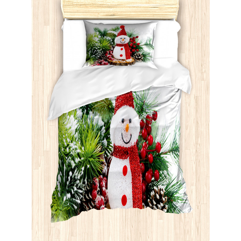 Funny Snowman Duvet Cover Set