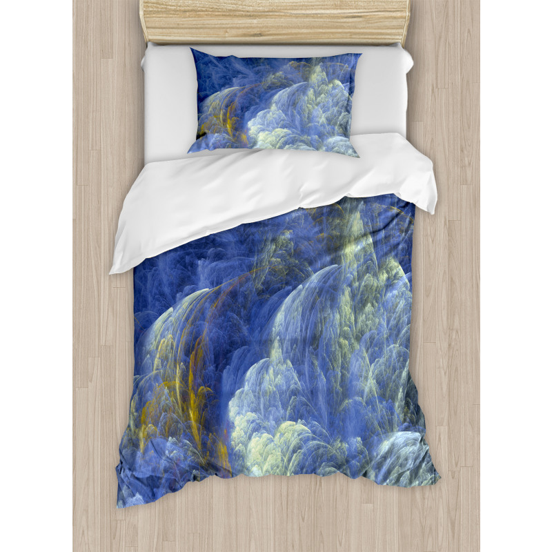 Trippy Blurry Shapes Duvet Cover Set