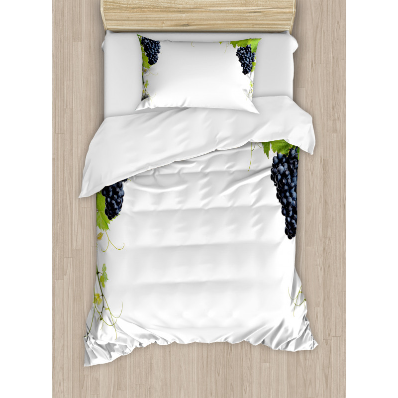 Wine Leaves in Village Duvet Cover Set