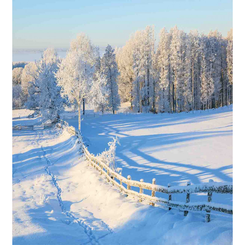 Winter Snowy Pines Duvet Cover Set