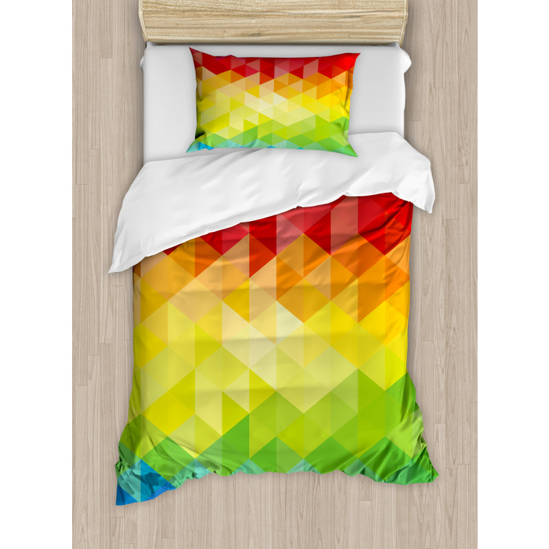 Triangle Daimond Duvet Cover Set