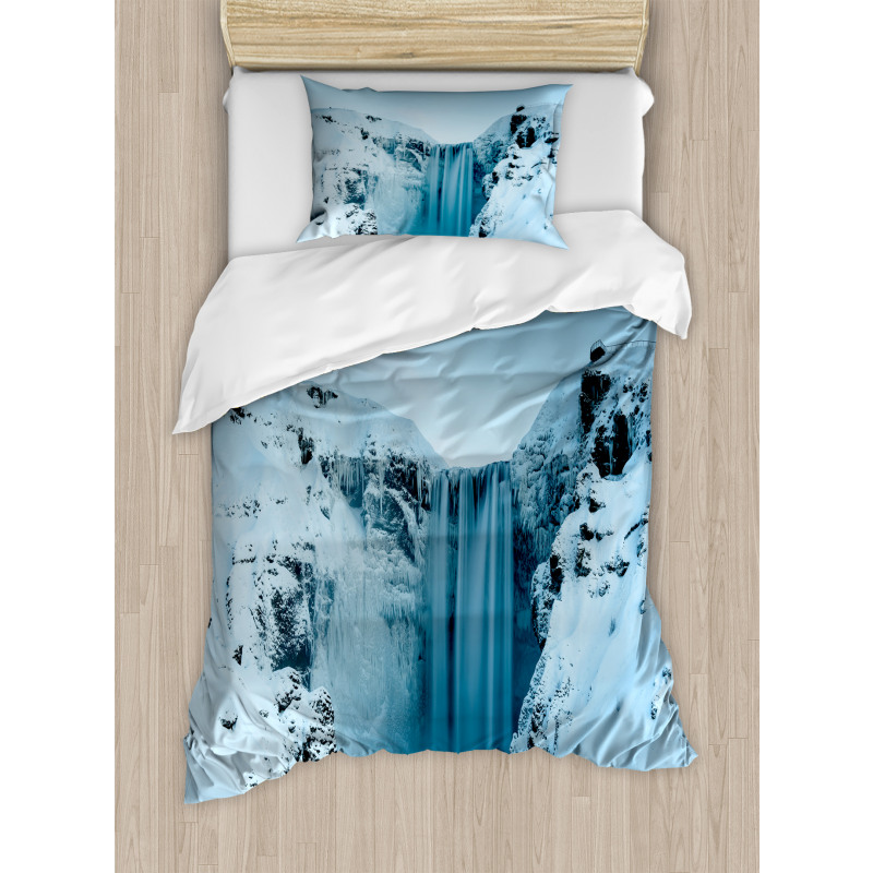 Mountains with Snow Duvet Cover Set