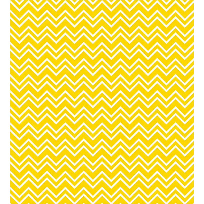 Chevron Pattern Yellow Duvet Cover Set