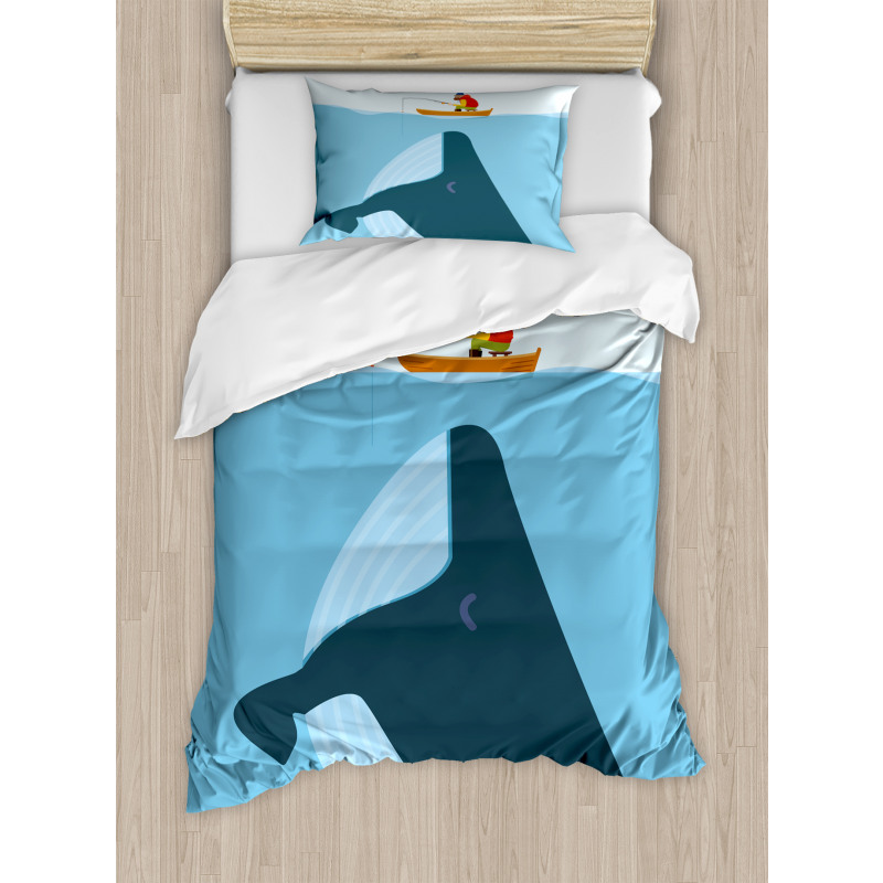 Sun Ship Cartoon Duvet Cover Set