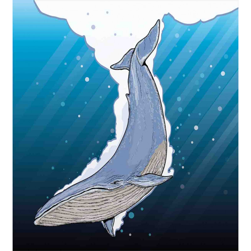 Ocean Whale Fish Swims Duvet Cover Set